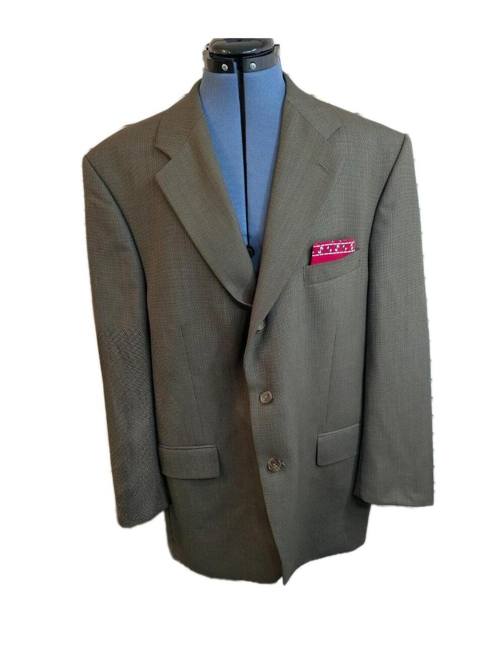 LAUREN RALPH LAUREN Men's Brown Three-Button Pure New Wool Suit 44R/40W